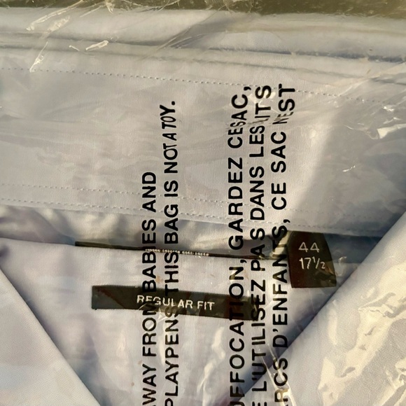 HUGO BOSS ENZO Regular Fit Button Down Dress Shirt 17.5 - Picture 7 of 7